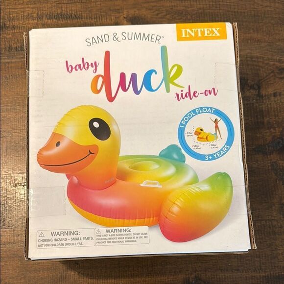 Intex Baby Duck Ride-On Pool Float - Picture 1 of 3